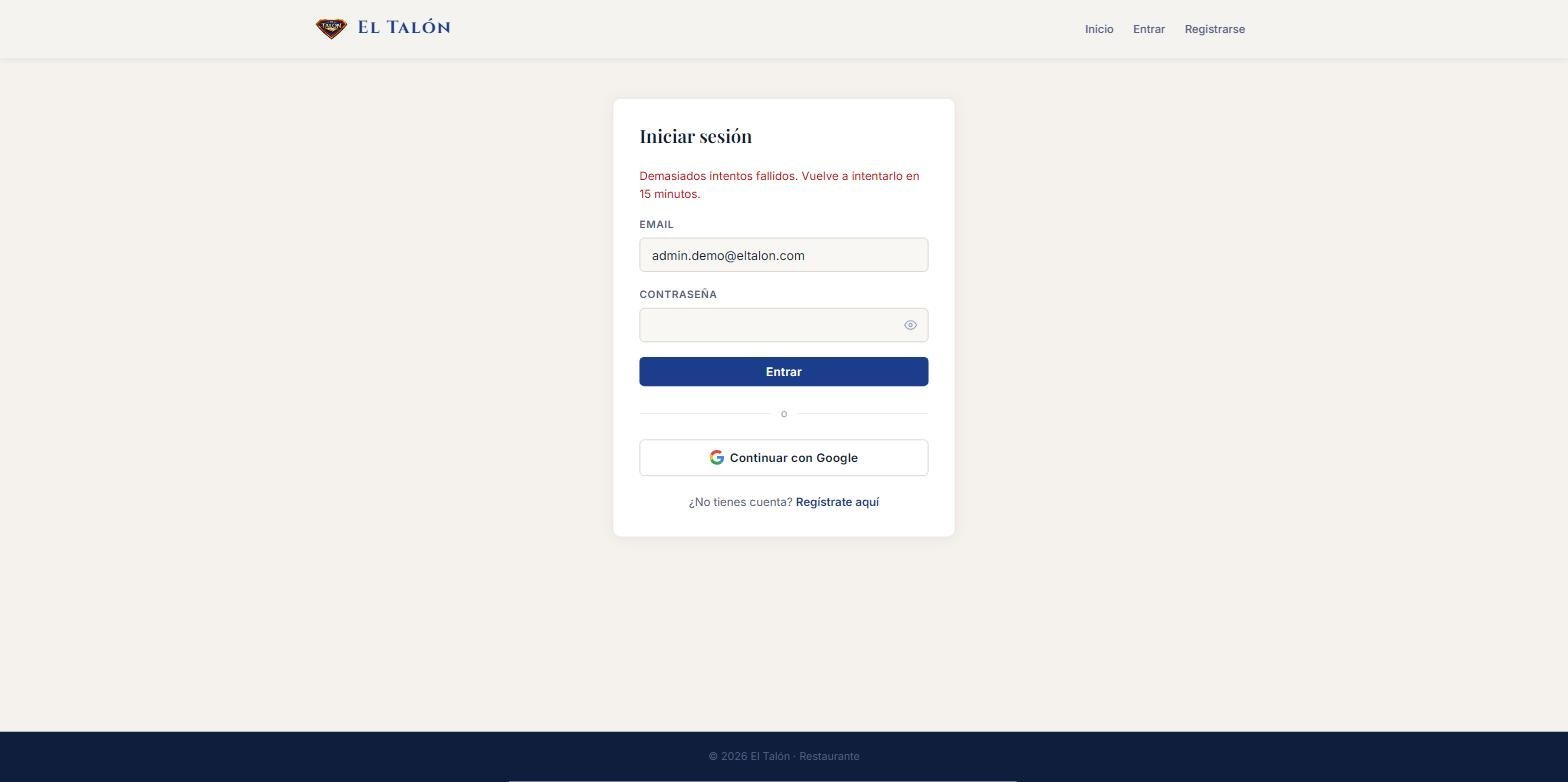 Bloqueo de cuenta tras varios intentos de login fallidos